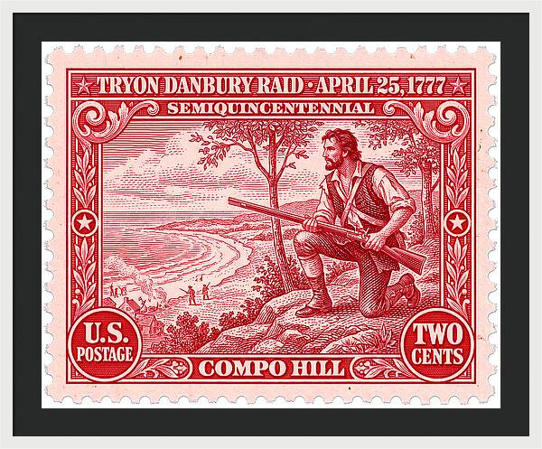 Tryon Danbury Raid 2c 2 - Framed Print