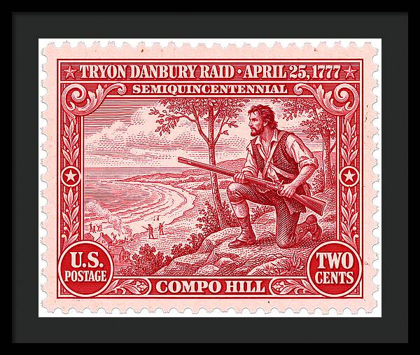 Tryon Danbury Raid 2c 2 - Framed Print