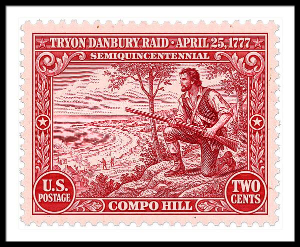 Tryon Danbury Raid 2c 2 - Framed Print
