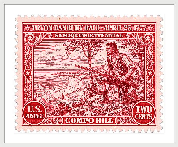 Tryon Danbury Raid 2c 2 - Framed Print
