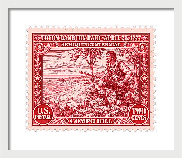 Tryon Danbury Raid 2c 2 - Framed Print