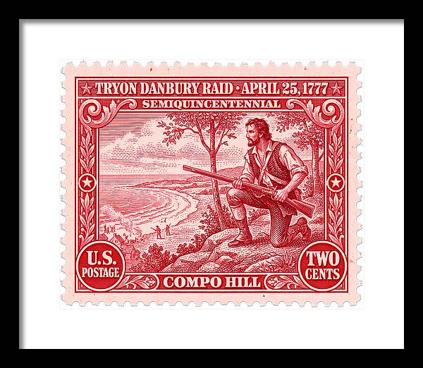 Tryon Danbury Raid 2c 2 - Framed Print