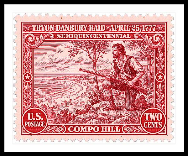 Tryon Danbury Raid 2c 2 - Framed Print