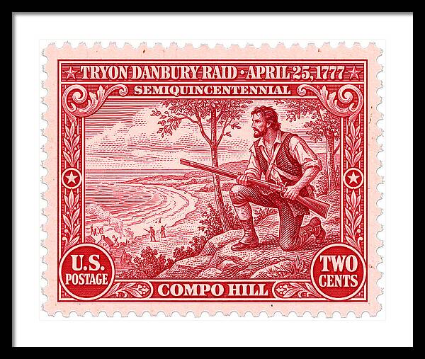 Tryon Danbury Raid 2c 2 - Framed Print