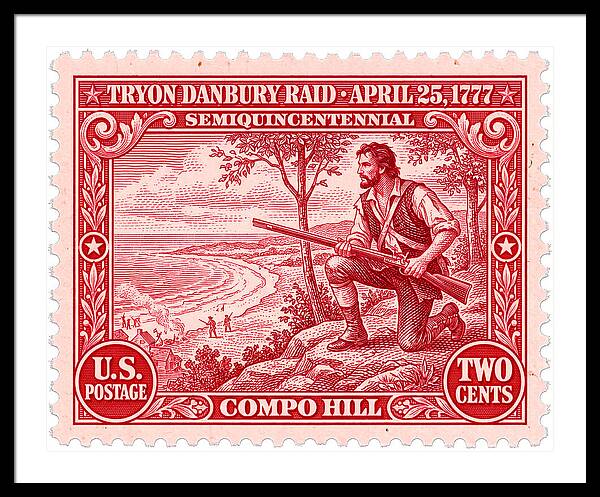 Tryon Danbury Raid 2c 2 - Framed Print