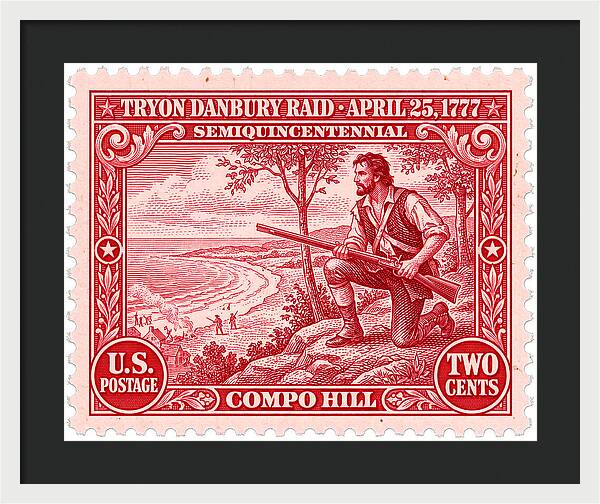 Tryon Danbury Raid 2c 2 - Framed Print