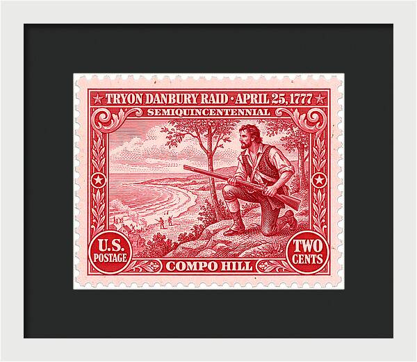 Tryon Danbury Raid 2c 2 - Framed Print