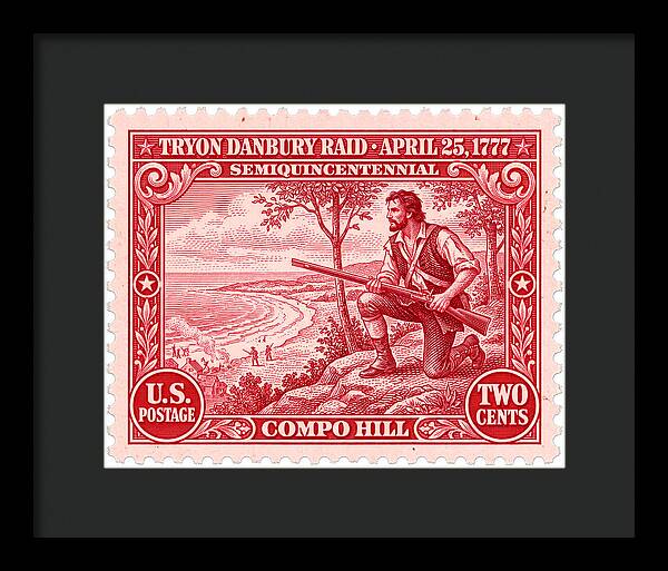 Tryon Danbury Raid 2c 2 - Framed Print
