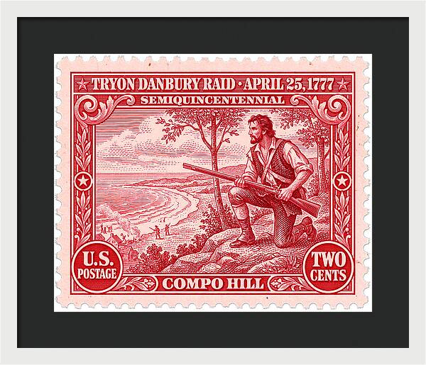 Tryon Danbury Raid 2c 2 - Framed Print