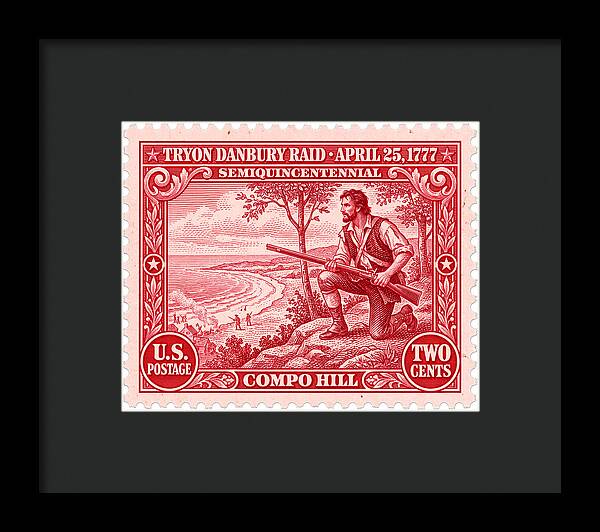 Tryon Danbury Raid 2c 2 - Framed Print