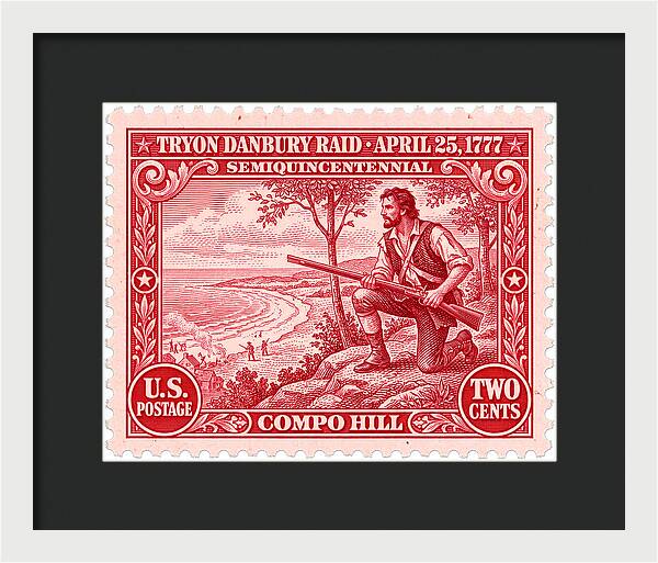 Tryon Danbury Raid 2c 2 - Framed Print
