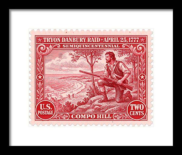 Tryon Danbury Raid 2c 2 - Framed Print