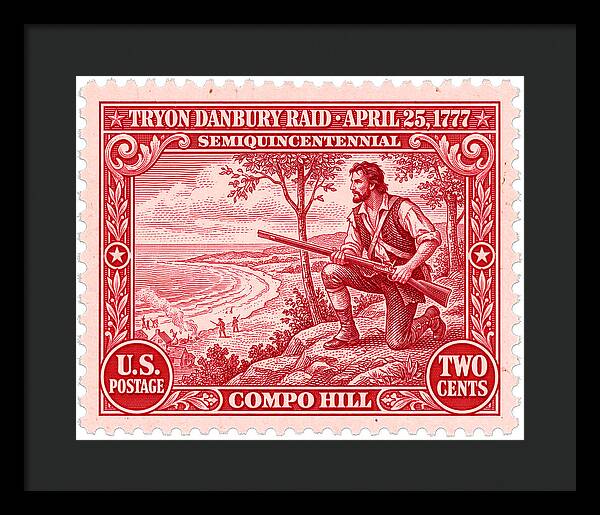 Tryon Danbury Raid 2c 2 - Framed Print