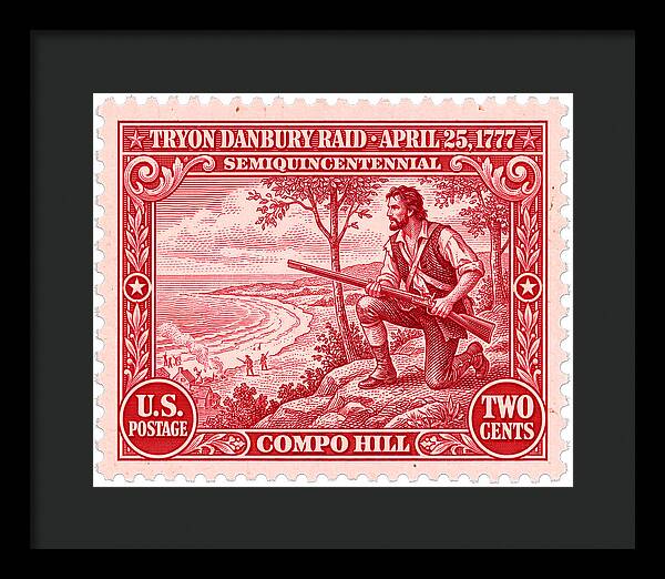 Tryon Danbury Raid 2c 2 - Framed Print