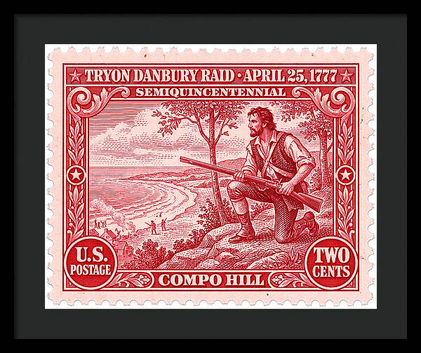 Tryon Danbury Raid 2c 2 - Framed Print