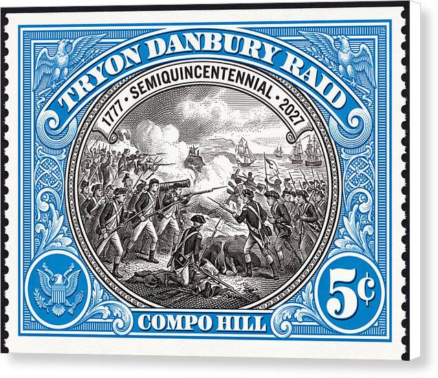 Tryon Danbury Raid 5c 2 - Canvas Print