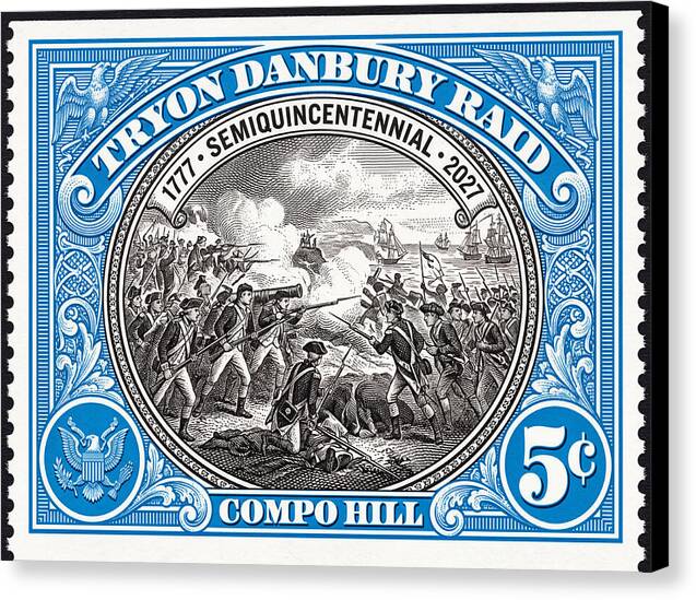 Tryon Danbury Raid 5c 2 - Canvas Print