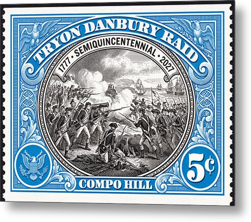 Tryon Danbury Raid 5c 2 - Metal Print