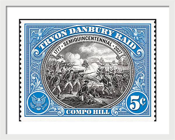 Tryon Danbury Raid 5c 2 - Framed Print