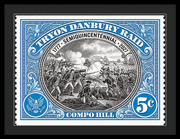 Tryon Danbury Raid 5c 2 - Framed Print