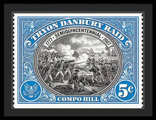 Tryon Danbury Raid 5c 2 - Framed Print
