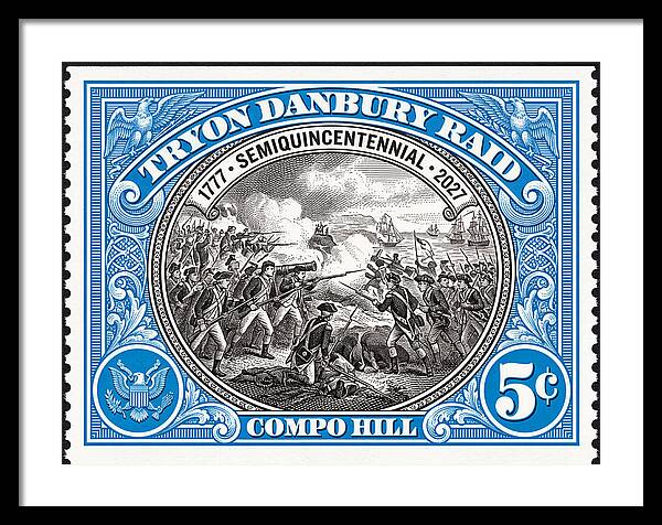 Tryon Danbury Raid 5c 2 - Framed Print