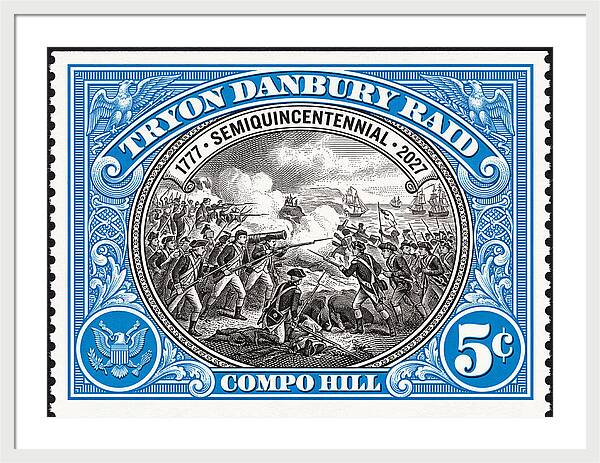 Tryon Danbury Raid 5c 2 - Framed Print