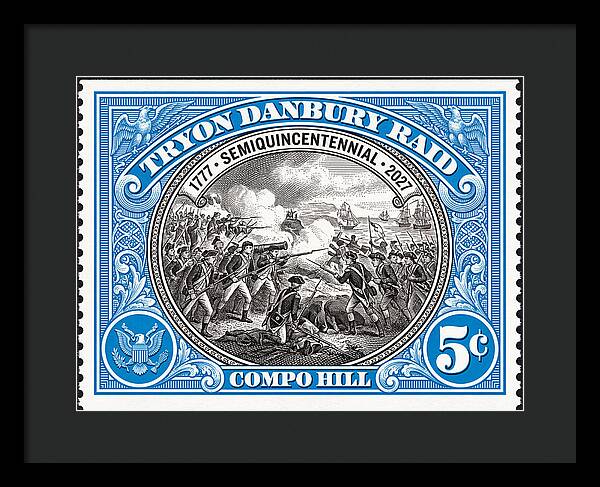 Tryon Danbury Raid 5c 2 - Framed Print