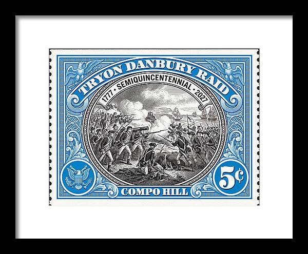 Tryon Danbury Raid 5c 2 - Framed Print