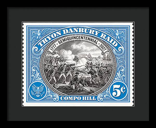 Tryon Danbury Raid 5c 2 - Framed Print