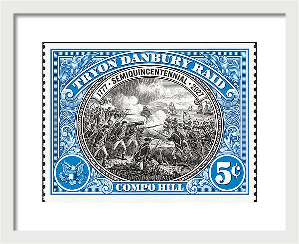 Tryon Danbury Raid 5c 2 - Framed Print