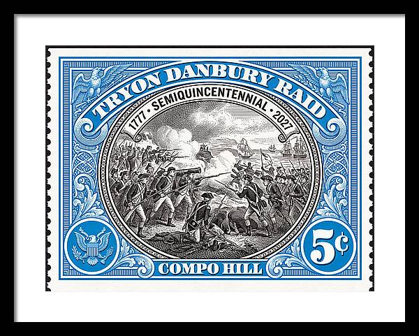 Tryon Danbury Raid 5c 2 - Framed Print
