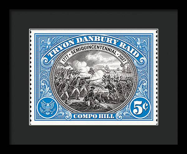Tryon Danbury Raid 5c 2 - Framed Print
