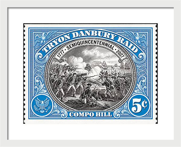 Tryon Danbury Raid 5c 2 - Framed Print