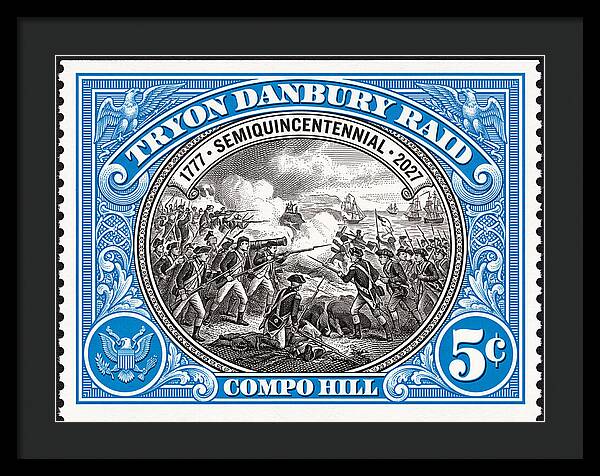 Tryon Danbury Raid 5c 2 - Framed Print