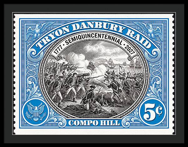 Tryon Danbury Raid 5c 2 - Framed Print