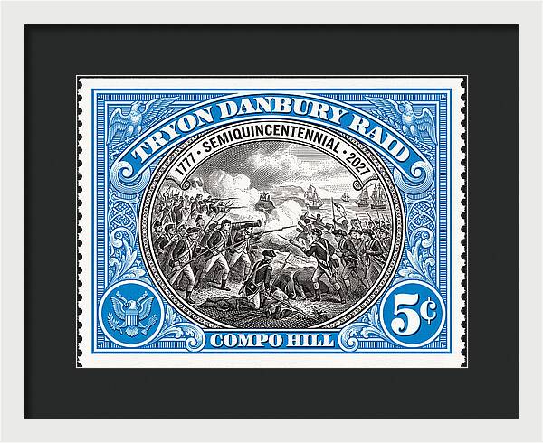 Tryon Danbury Raid 5c 2 - Framed Print