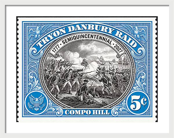 Tryon Danbury Raid 5c 2 - Framed Print