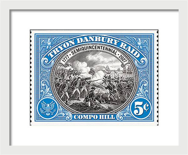 Tryon Danbury Raid 5c 2 - Framed Print