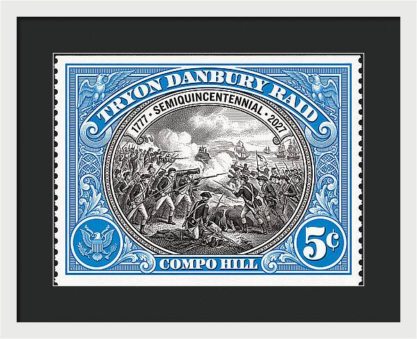 Tryon Danbury Raid 5c 2 - Framed Print