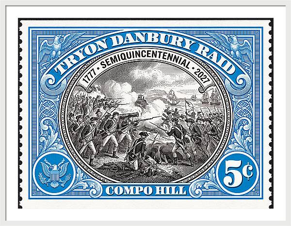 Tryon Danbury Raid 5c 2 - Framed Print