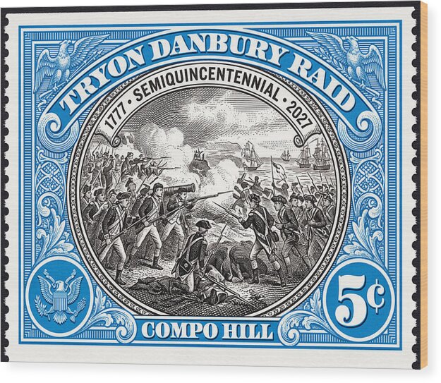 Tryon Danbury Raid 5c 2 - Wood Print