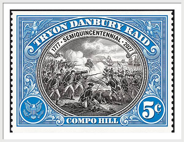 Tryon Danbury Raid 5c 2 - Framed Print