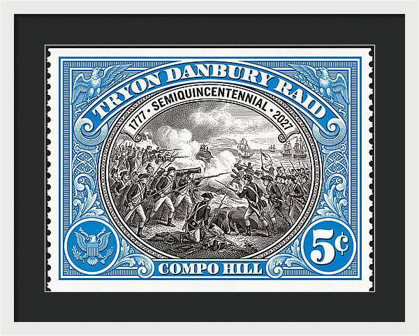 Tryon Danbury Raid 5c 2 - Framed Print