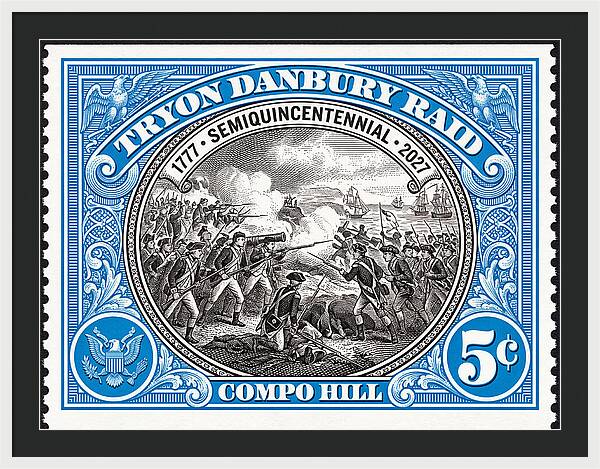 Tryon Danbury Raid 5c 2 - Framed Print