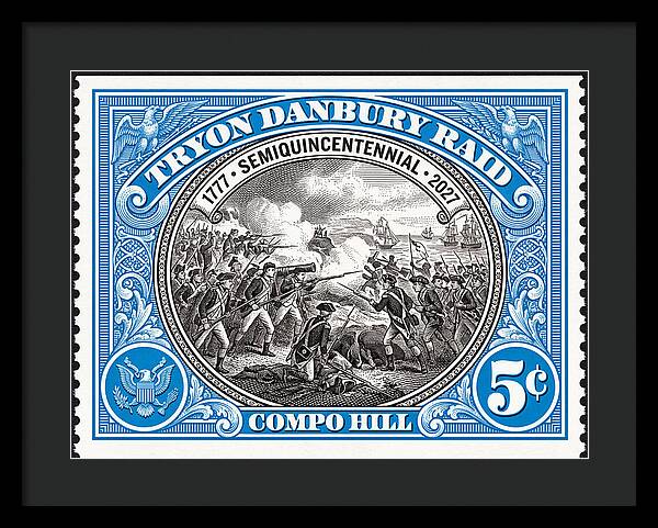 Tryon Danbury Raid 5c 2 - Framed Print