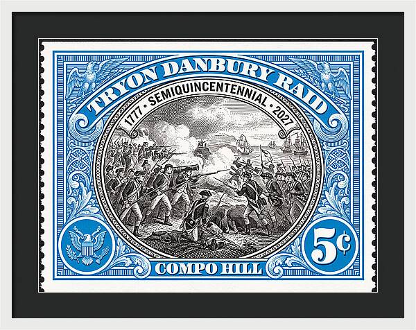 Tryon Danbury Raid 5c 2 - Framed Print