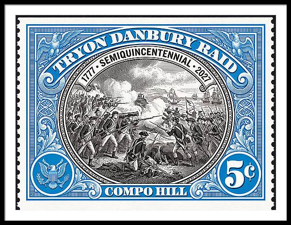 Tryon Danbury Raid 5c 2 - Framed Print