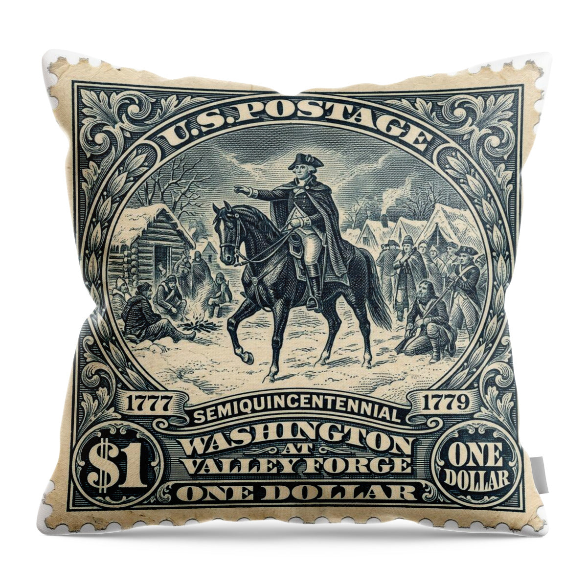 Valley Forge $10 2 - Throw Pillow