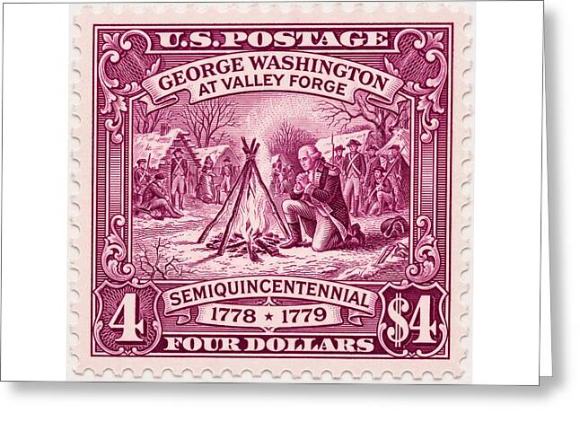 Valley Forge $4 3 - Greeting Card